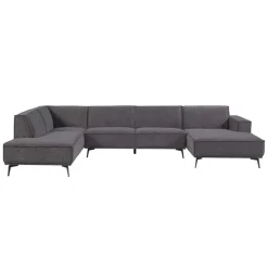 Zitbanken*HUUS Bank Denemarken – Chaise longue + Ottoman + 2,5-zits