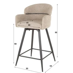 Barstoelen*HUUS Barstoel Lien (per 2 stuks)