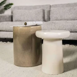 Bijzettafels*HUUS Bijzettafel Glaze Crême
