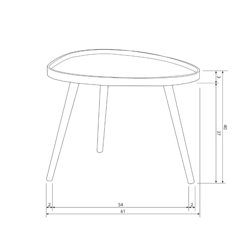 Bijzettafels*HUUS Bijzettafel Mae