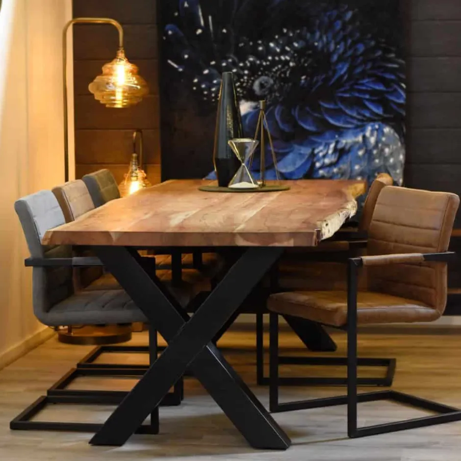 Eettafels*HUUS Boomstamtafel Live Edge