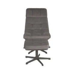 Draaifauteuil*HUUS Draaifauteuil Alvar + Hocker