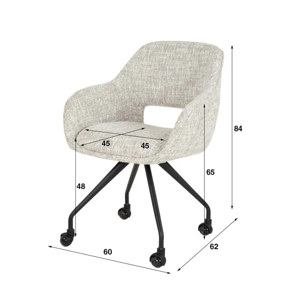 Eetkamerstoelen*HUUS Eetkamerstoel Angie (per 2 stuks)