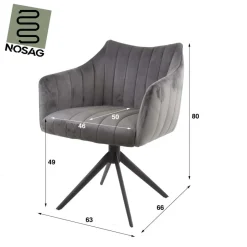 Eetkamerstoelen*HUUS Eetkamerstoel Cinema (per 2 stuks)