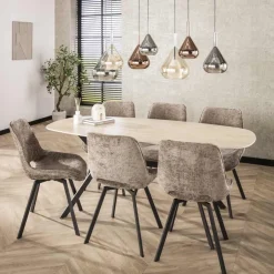 Eetkamerstoelen*HUUS Eetkamerstoel Daniels (per 4 stuks)