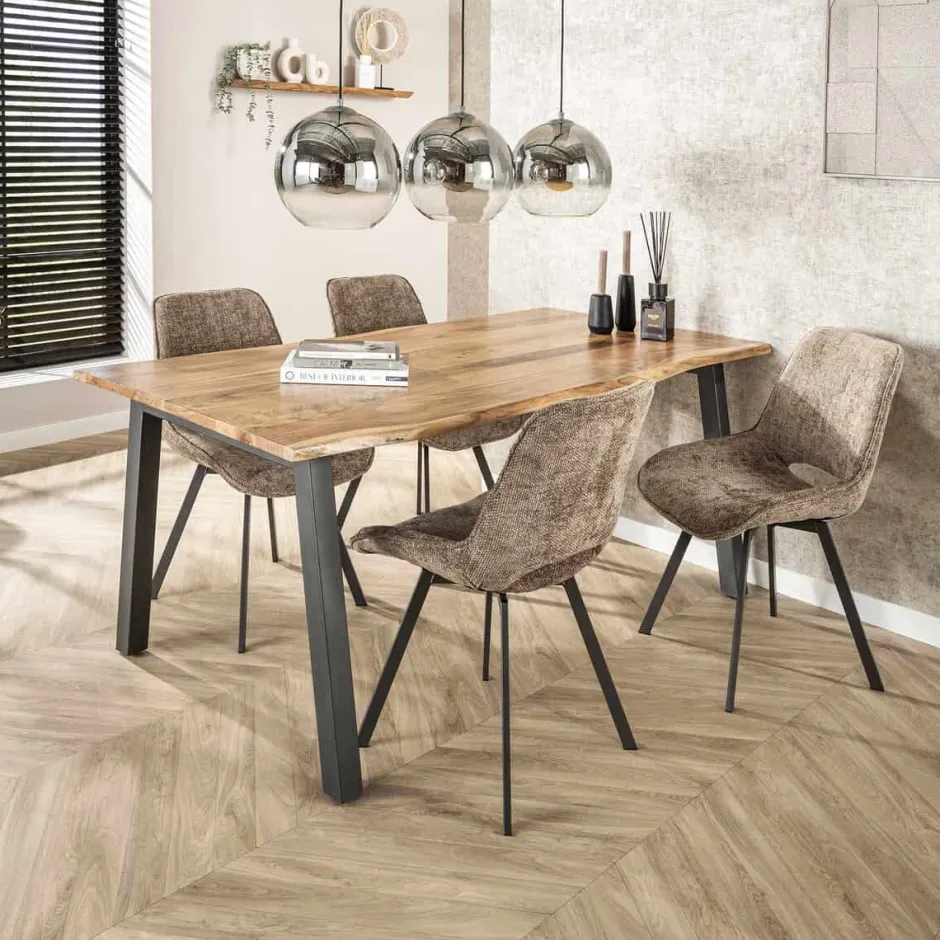 Eetkamerstoelen*HUUS Eetkamerstoel Daniels (per 4 stuks)