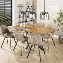 Eetkamerstoelen*HUUS Eetkamerstoel Daniels (per 4 stuks)