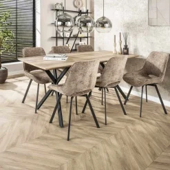 Eetkamerstoelen*HUUS Eetkamerstoel Daniels (per 4 stuks)