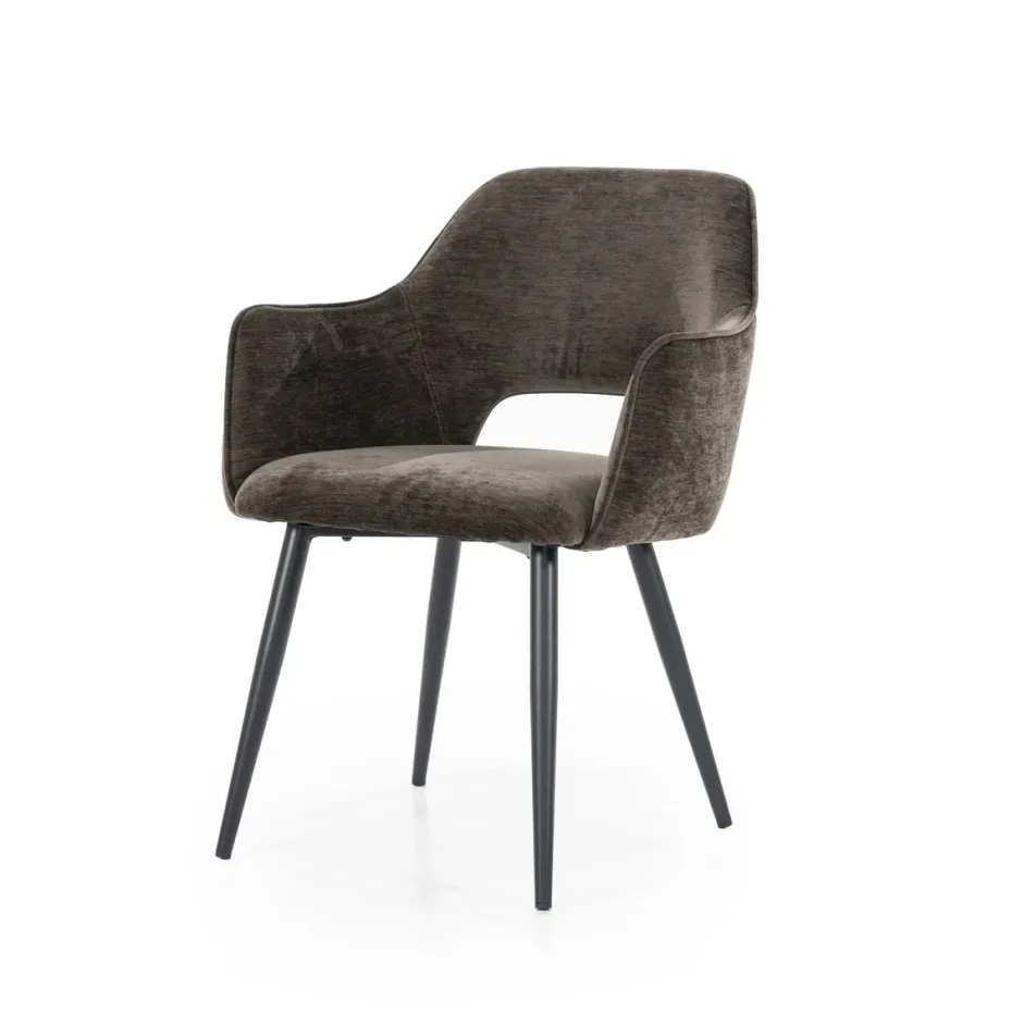 Eetkamerstoelen*HUUS Eetkamerstoel Esmee met armleuning