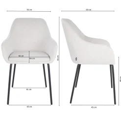 Eetkamerstoelen*HUUS Eetkamerstoel Guus Kick (per 2 stuks)