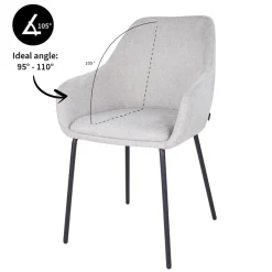 Eetkamerstoelen*HUUS Eetkamerstoel Guus Kick (per 2 stuks)