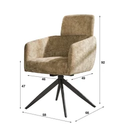 Eetkamerstoelen*HUUS Eetkamerstoel Harrie (per 2 stuks) Wit