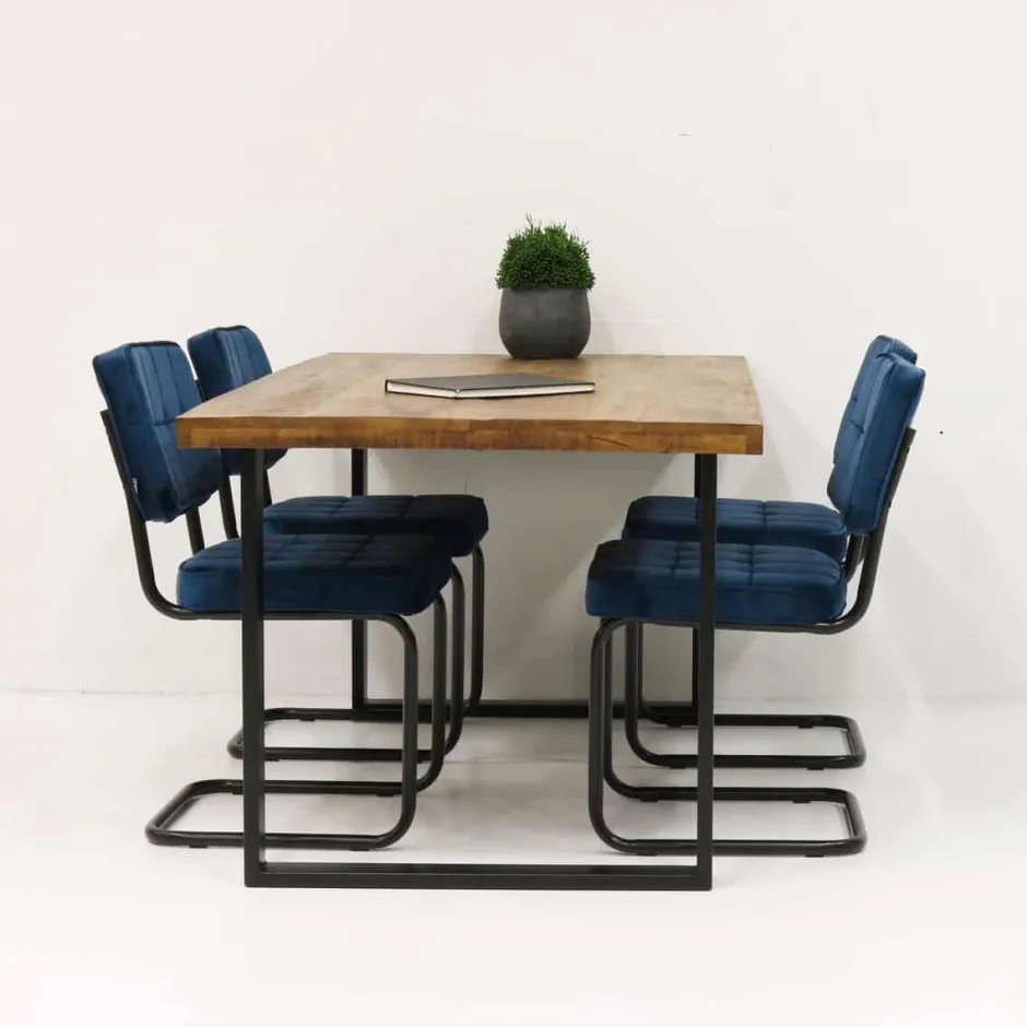 Eetkamerstoelen*HUUS Eetkamerstoel Ivy Buisframe Kick (per 2 stuks)