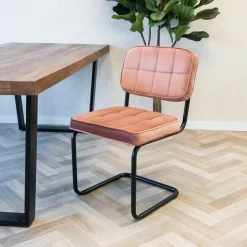 Eetkamerstoelen*HUUS Eetkamerstoel Ivy Buisframe Kick (per 2 stuks)