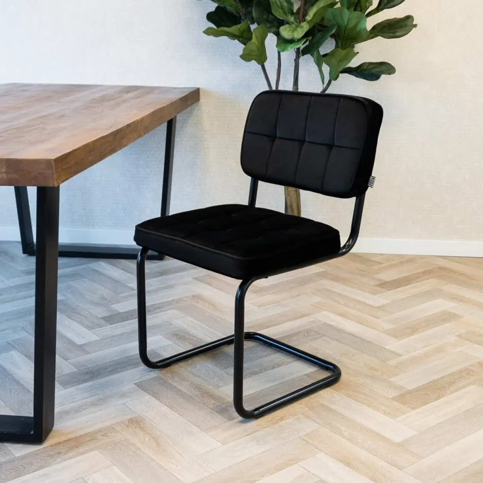 Eetkamerstoelen*HUUS Eetkamerstoel Ivy Buisframe Kick (per 2 stuks)