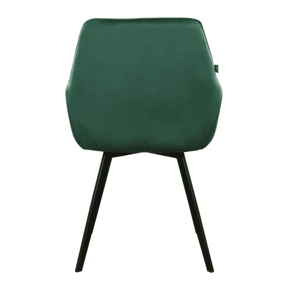 Eetkamerstoelen*HUUS Eetkamerstoel Karl Velvet Kick (per 2 stuks)