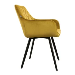 Eetkamerstoelen*HUUS Eetkamerstoel Karl Velvet Kick (per 2 stuks)
