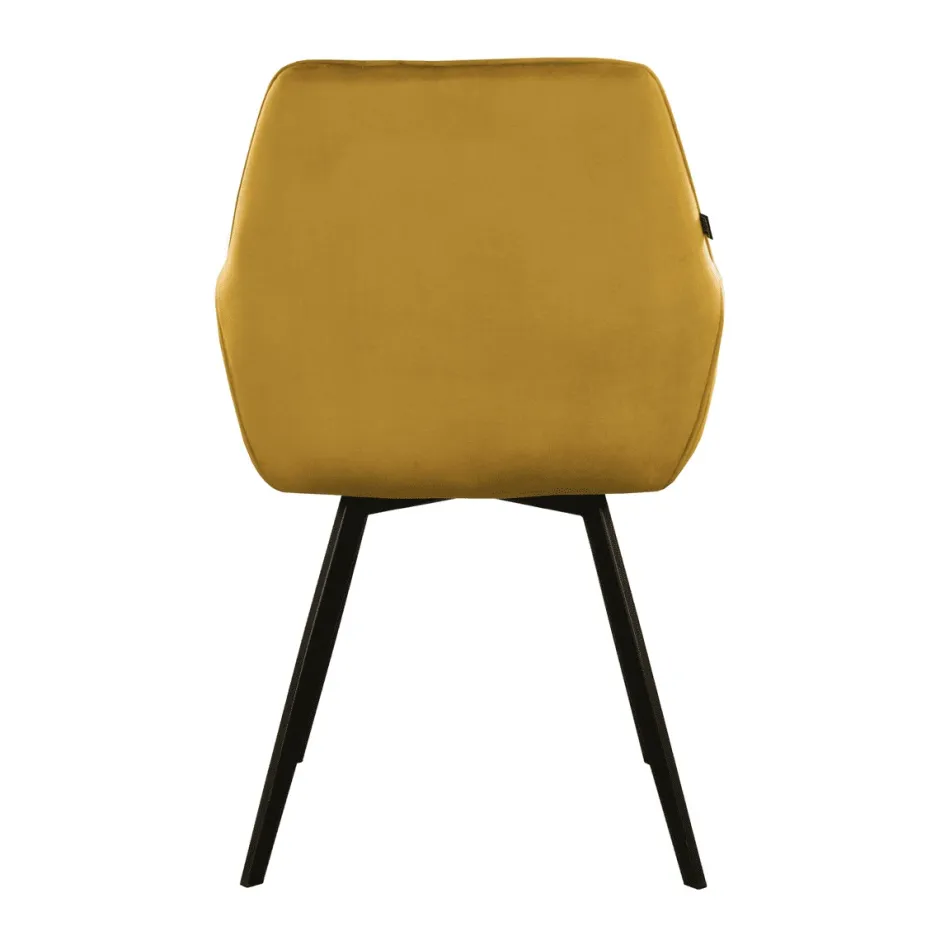 Eetkamerstoelen*HUUS Eetkamerstoel Karl Velvet Kick (per 2 stuks)