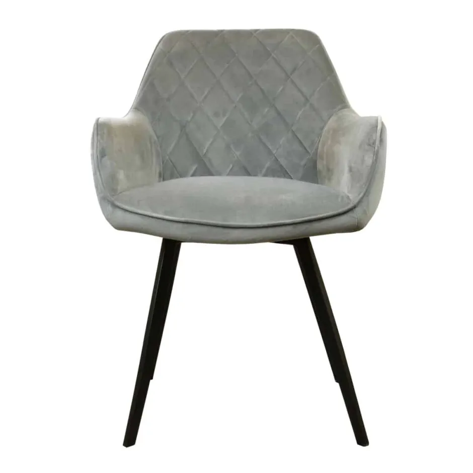Eetkamerstoelen*HUUS Eetkamerstoel Karl Velvet Kick (per 2 stuks)