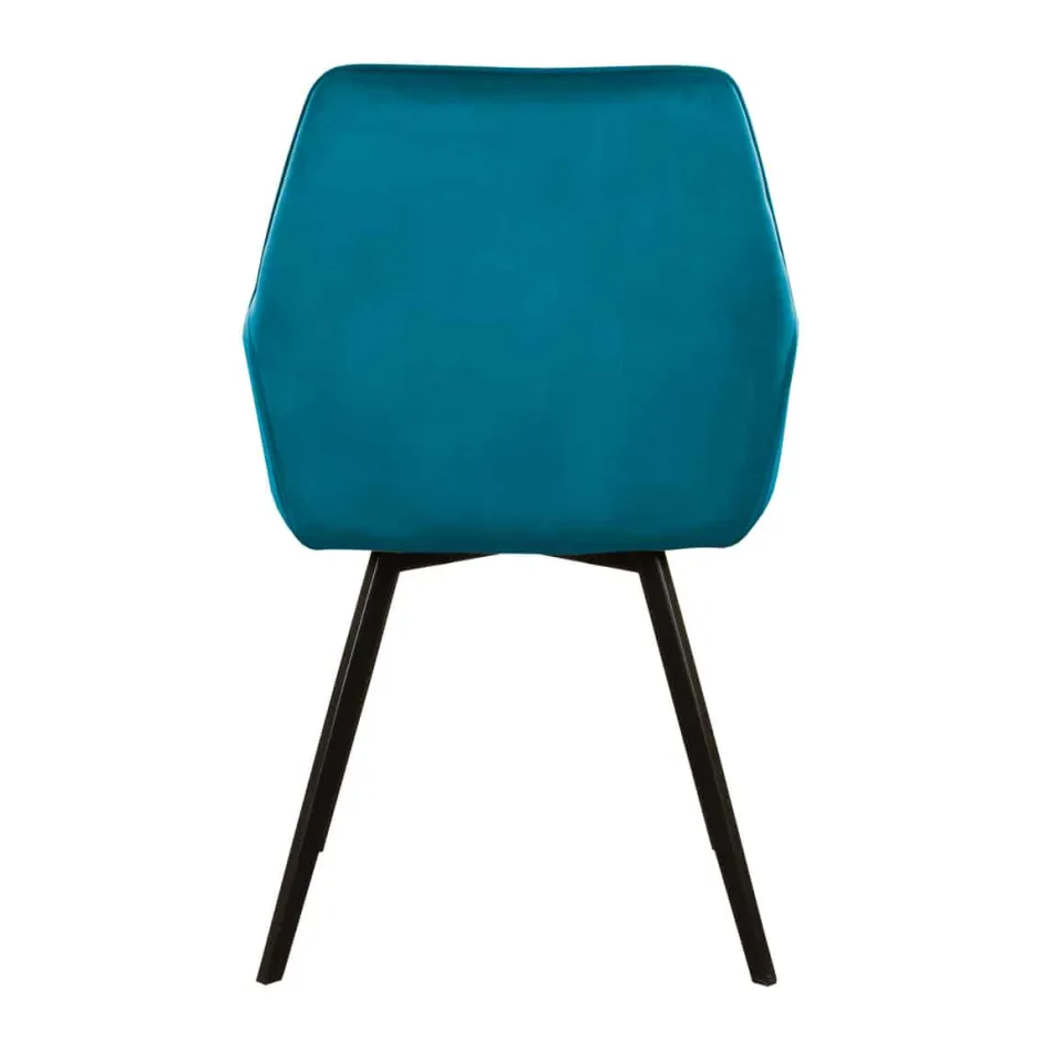 Eetkamerstoelen*HUUS Eetkamerstoel Karl Velvet Kick (per 2 stuks)