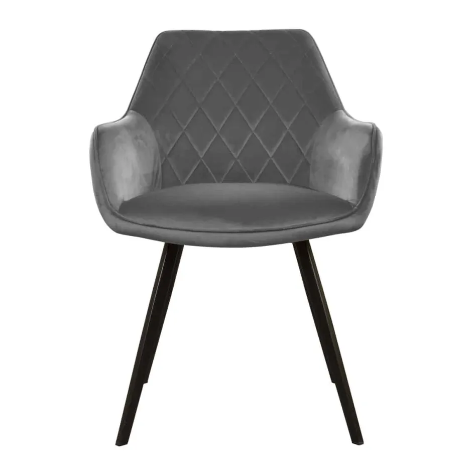 Eetkamerstoelen*HUUS Eetkamerstoel Karl Velvet Kick (per 2 stuks)