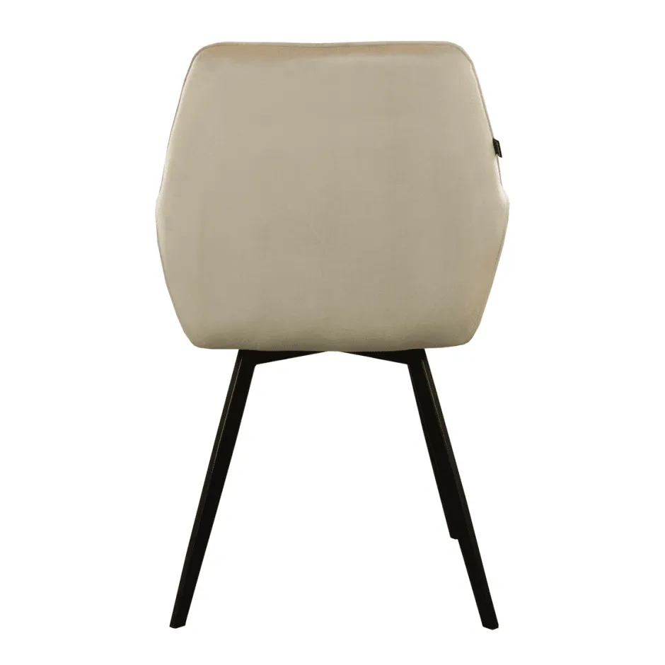 Eetkamerstoelen*HUUS Eetkamerstoel Karl Velvet Kick (per 2 stuks)