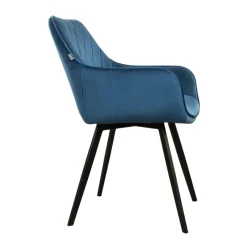 Eetkamerstoelen*HUUS Eetkamerstoel Karl Velvet Kick (per 2 stuks)