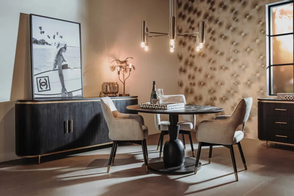 Eetkamerstoelen*HUUS Eetkamerstoel Lenno