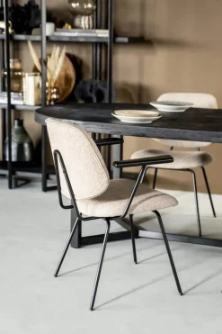 Eetkamerstoelen*HUUS Eetkamerstoel Lynn met armleuning