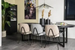 Eetkamerstoelen*HUUS Eetkamerstoel Lynn zonder armleuning