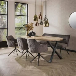 Eetkamerstoelen*HUUS Eetkamerstoel Peggy (per 2 stuks)