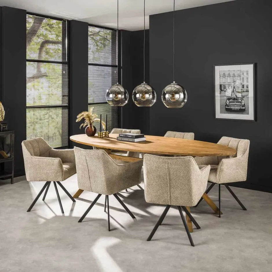 Eetkamerstoelen*HUUS Eetkamerstoel Rikki (per 2 stuks)