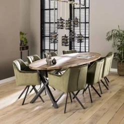 Eetkamerstoelen*HUUS Eetkamerstoel Rikki (per 2 stuks)