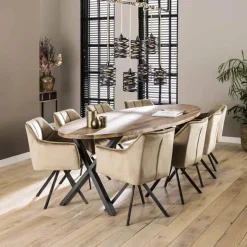 Eetkamerstoelen*HUUS Eetkamerstoel Rikki (per 2 stuks)