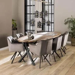 Eetkamerstoelen*HUUS Eetkamerstoel Rikki (per 2 stuks)
