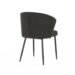 Eetkamerstoelen*HUUS Eetkamerstoel Santos Zwart