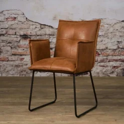 Eetkamerstoelen*HUUS Eetkamerstoel Simon met armleuningen (per 2 stuks)