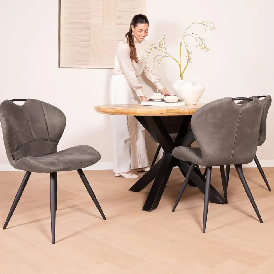 Eetkamerstoelen*HUUS Eetkamerstoel Sjoerd (per 2 stuks)