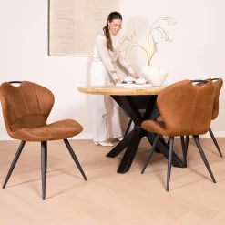 Eetkamerstoelen*HUUS Eetkamerstoel Sjoerd (per 2 stuks)
