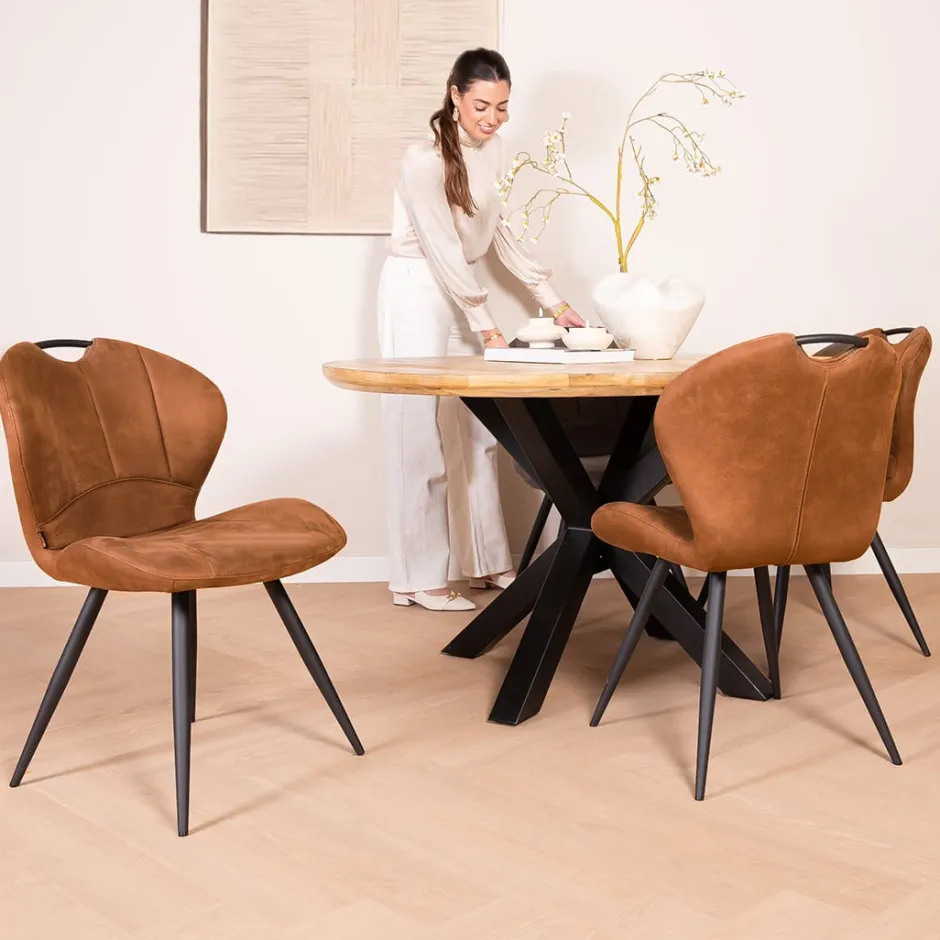 Eetkamerstoelen*HUUS Eetkamerstoel Sjoerd (per 2 stuks)