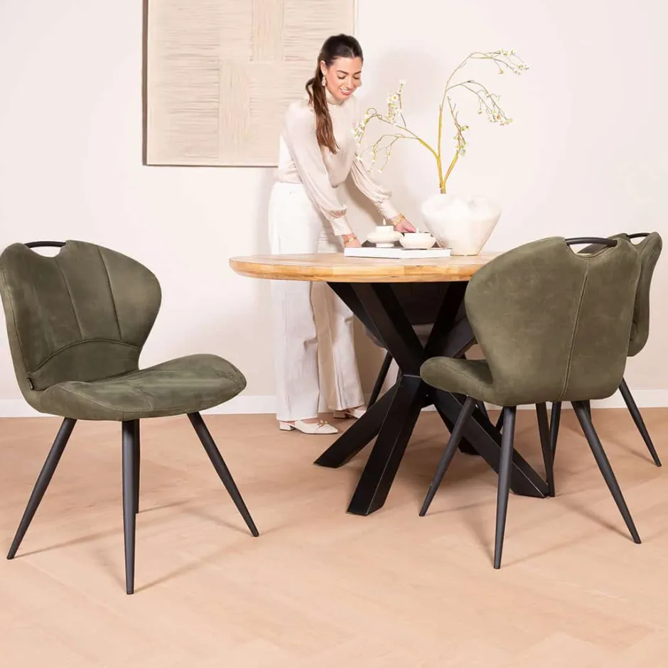 Eetkamerstoelen*HUUS Eetkamerstoel Sjoerd (per 2 stuks)