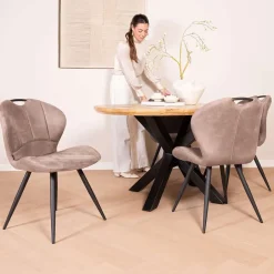 Eetkamerstoelen*HUUS Eetkamerstoel Sjoerd (per 2 stuks)