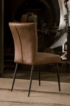 Eetkamerstoelen*HUUS Eetkamerstoel Thomas (per 2 stuks) Antraciet