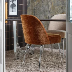 Eetkamerstoelen*HUUS Eetkamerstoel Vogue – Chroom