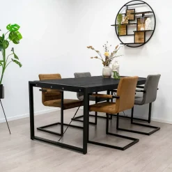 Eettafels*HUUS Eettafel Britt zwart