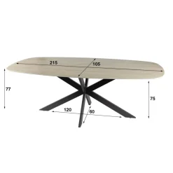 Eettafels*HUUS Eettafel Fleur