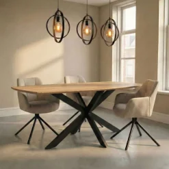 Eettafels*HUUS Eettafel Madrid curved
