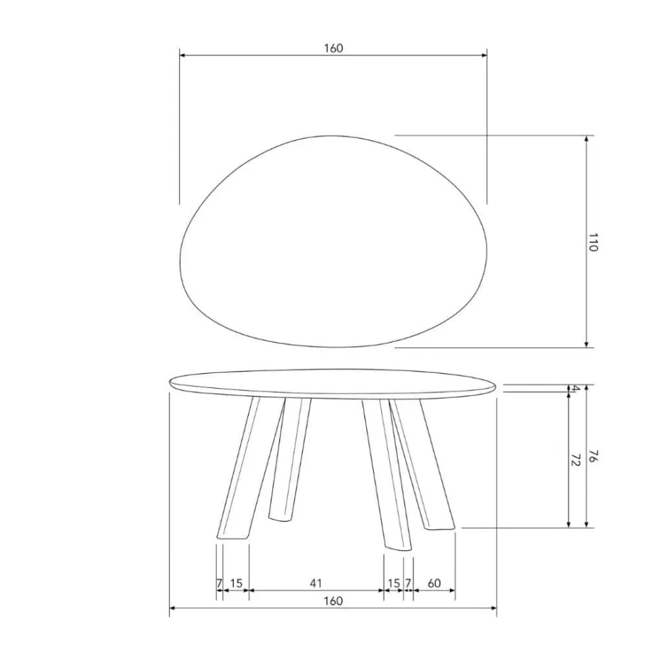 Eettafels*HUUS Eettafel Roundly