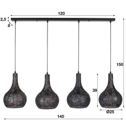 Hanglampen*HUUS Hanglamp Betsie