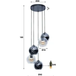 Hanglampen*HUUS Hanglamp Colbie